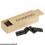 Mini Travel Set Of 28 Dominoes In Wooden Storage Slide Box  B00I12IVU0